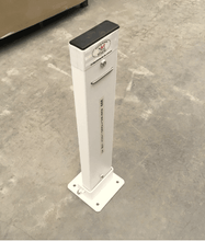 Load image into Gallery viewer, Fold Down Bollards - Key Lockable - base plated bollards, bollards, collapsible bollards, fixed bollards, fold down bollards, lockable bollards, parking bollards, surface mount bollards - Australian Bollards