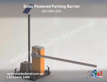 Load image into Gallery viewer, Solar Powered Boom Gate - Your Carbon Neutral Solution to Parking Security - barriers, crash rail containment barriers, custom made, Parking Barriers - Australian Bollards