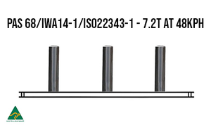 Centurion Gate Keeper Shallow & Surface Mounted HVM PAS 68 IWA14-1 and ISO 22343-1 Sliding Bollard System