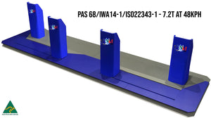 Centurion Shallow and Surface Mounted HVM PAS 68 IWA14-1 and ISO22343-1 Sliding Bollard System