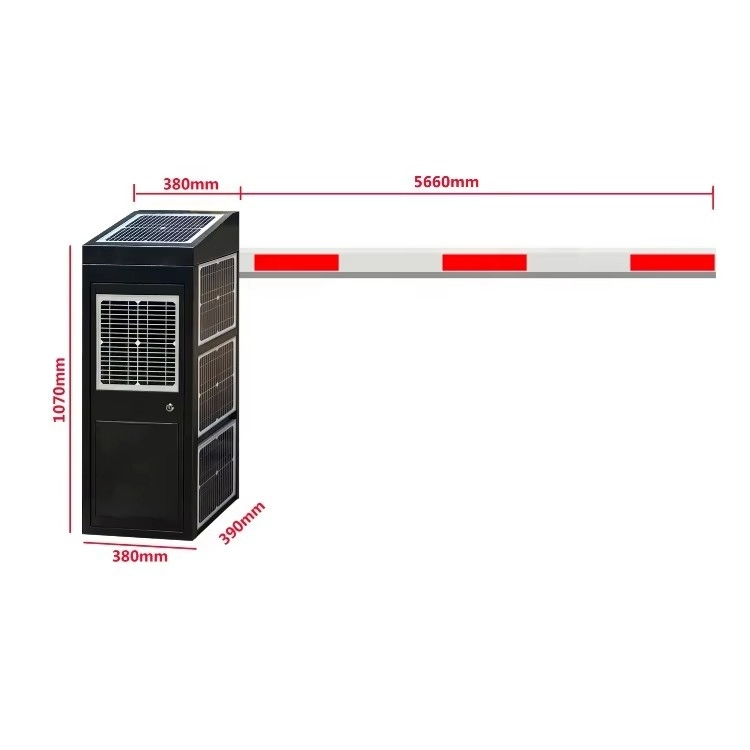 Solar Powered Boom Barrier Gate - Automatic