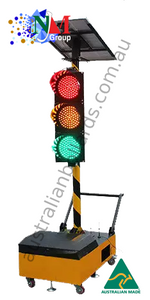 Solar Powered Portable Traffic Light