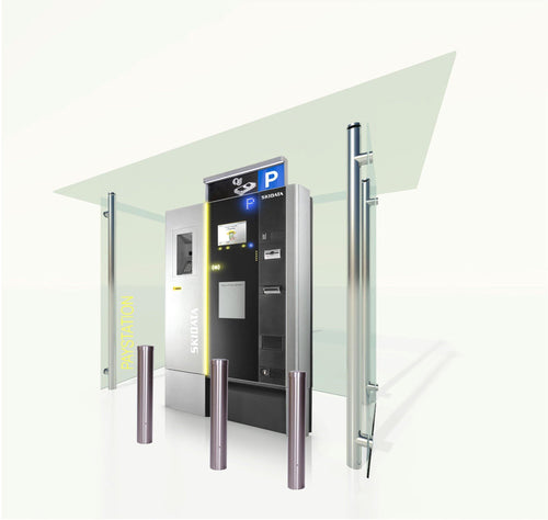 APM Shelter - Skidata Paystation - custom made, street furniture - Australian Bollards  