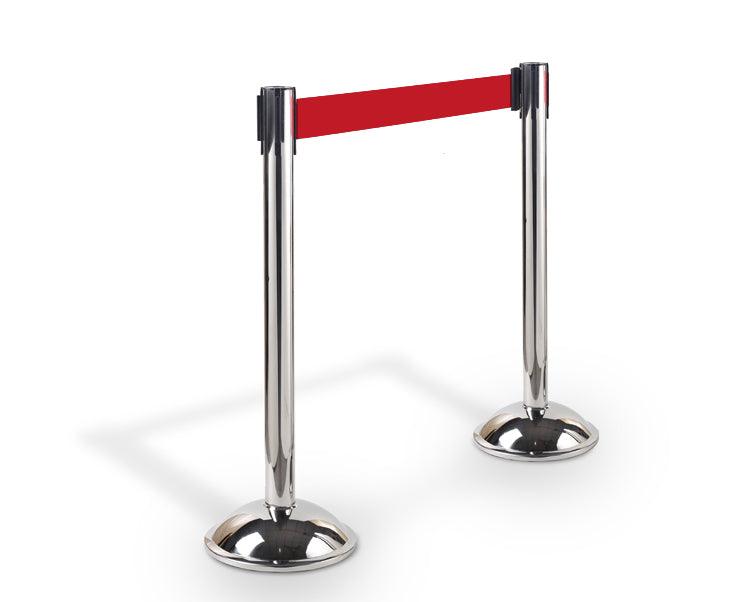 Belt Stanchions - Retractable Belt Railings - crowd control stanchions - Australian Bollards  