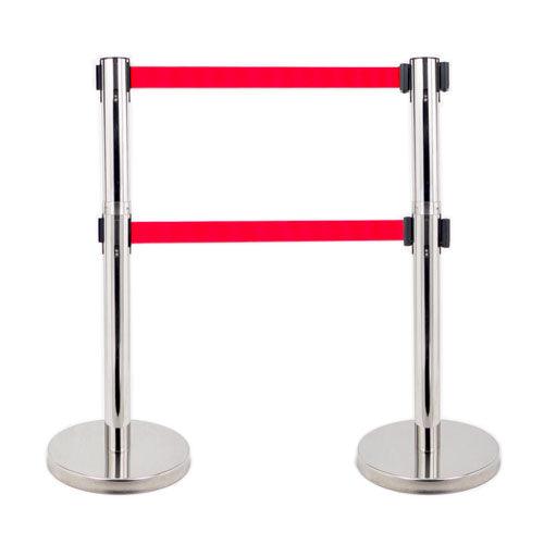 Belt Stanchions - Retractable Belt Railings - crowd control stanchions - Australian Bollards  