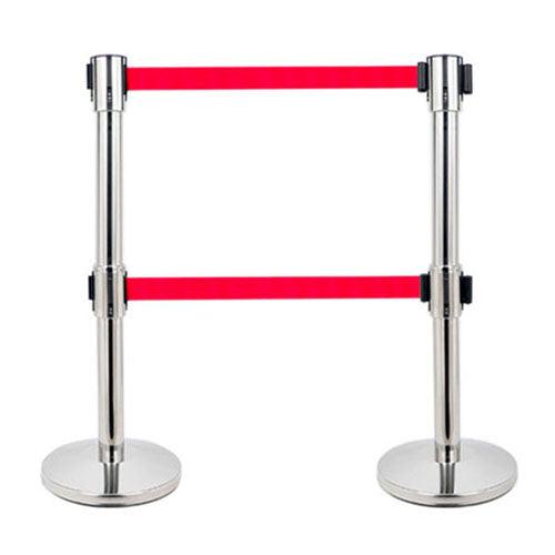 Belt Stanchions - Retractable Belt Railings - crowd control stanchions - Australian Bollards  