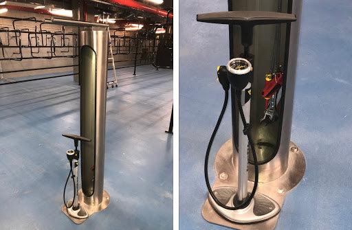 Bike Repair Station - bike hoops, ned Kelly bike racks, ned kelly parkiteer range - Australian Bollards  