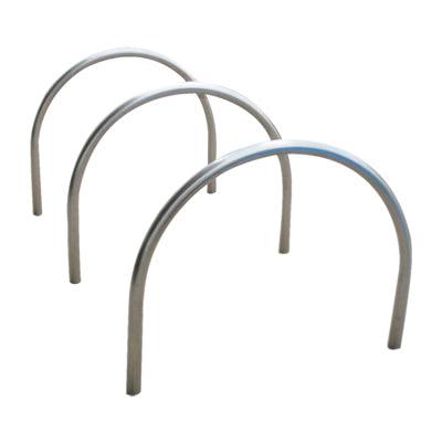 Hoop Top Bike Rack (Galvanized Finish) - bike hoops, ned kelly parkiteer range - Australian Bollards  