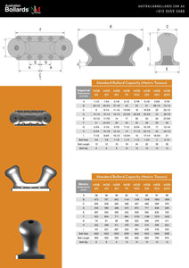 Mooring Bollards - Double Bitt Bollard - mooring bollards - Australian Bollards  