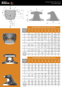 Mooring Bollards - T-Head Bitt Bollard - mooring bollards - Australian Bollards  