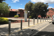 Load image into Gallery viewer, Schoolzone Protection- Energy Absorbing Bollards - bollards, fixed bollards, sub-surface mounted bollards - Australian Bollards  
