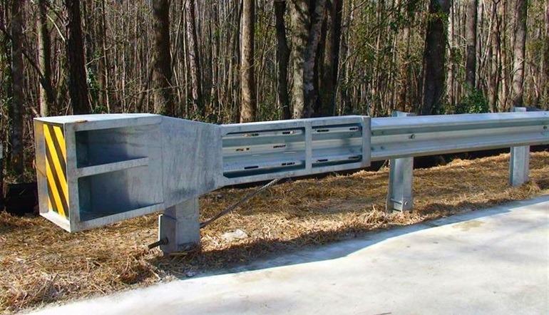 Sequential Kinking Terminal Ends - Australian Bollards - barriers, W-Beam system by Armco Railing - Australian Bollards  