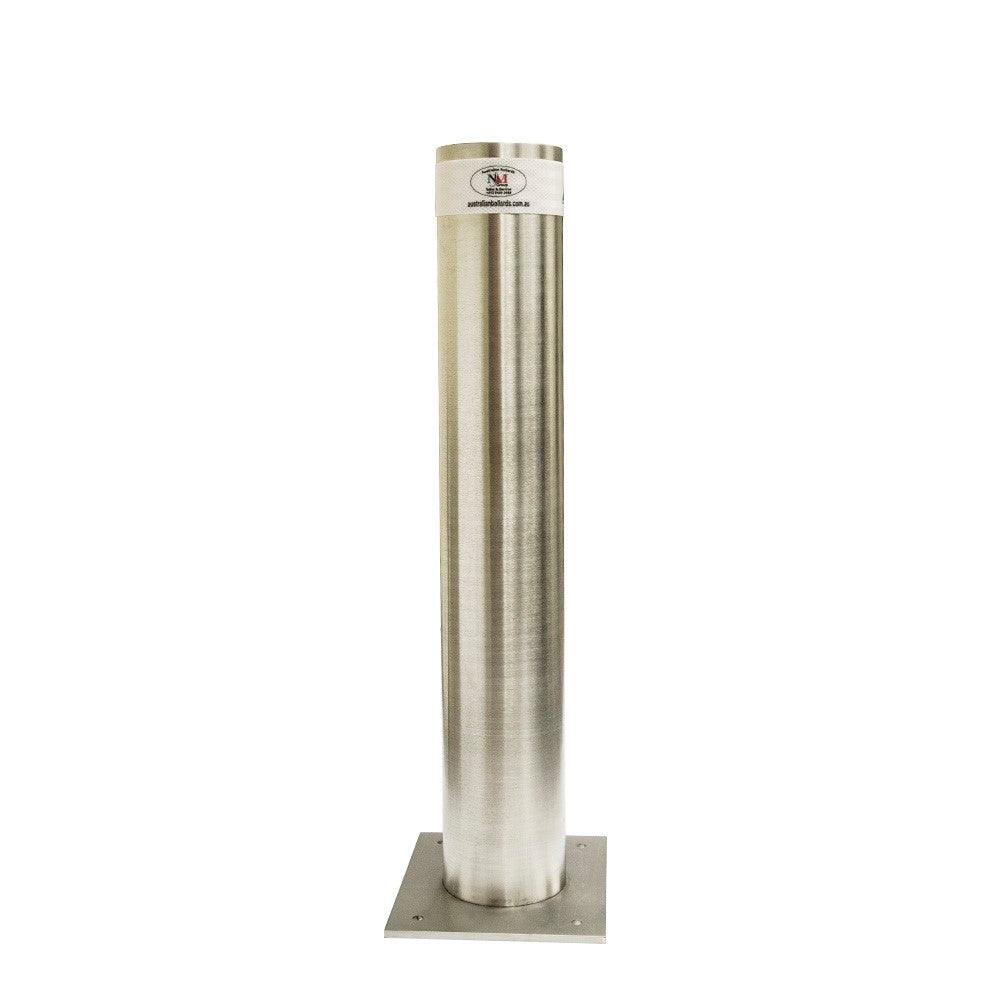 Stainless Steel Bollard - Fixed Surface Mounted - base plated bollards, bollards, fixed bollards, high impact bollards, stainless steel bollards, VBIED bollards, VBT bollards - Australian Bollards  